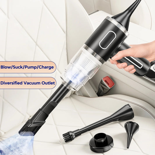 PLIXO™ Portable Car Vacuum – Ultra-Powerful Cordless Cleaner for Car & Home